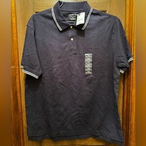 jcpenney Men's Navy Polo with White Trim